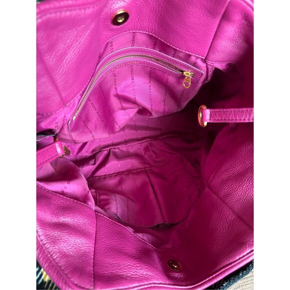 MARC by MARC JACOBS - Classic Q Fran Satchel/Shoulder Bag/Magenta Pebble Leather - Picture 8 of 16